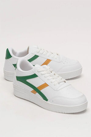 Kadın Günlük Sneaker Ayakkabı BEYAZ - YEŞİL