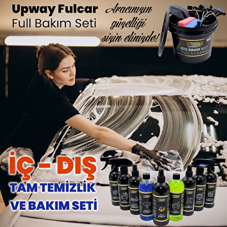 UpWay 12 Parça Fulcar Yıkama Kovalı Full Oto Temizlik ve Araç Bakım Seti