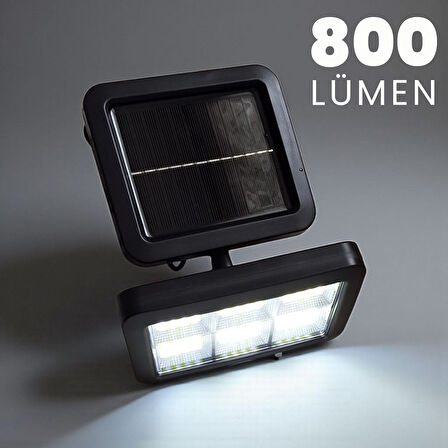 Upway Güneş Enerjili Sensörlü 800 LM 120 Led Lamba - İç ve Dış Mekan Solar Aydınlatma