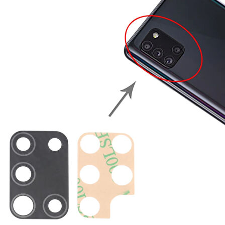 Samsung Uyumlu Galaxy A31 Kamera Lensi Cam SM-A315F