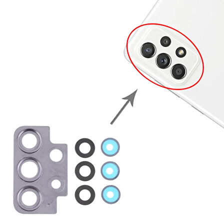 Samsung Uyumlu Galaxy A52s 5G Kamera Lensi Cam Full SM-A528B