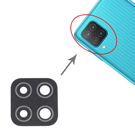Samsung Uyumlu Galaxy M12 Kamera Lensi Cam SM-M127F