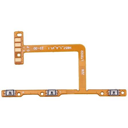 Infinix Uyumlu Hot 10 On Off Yan Ses Power Film Flex X682B, X682C