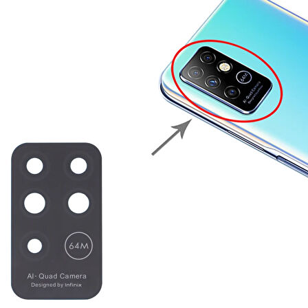 Infinix Uyumlu Note 8 Kamera Lensi Cam X692