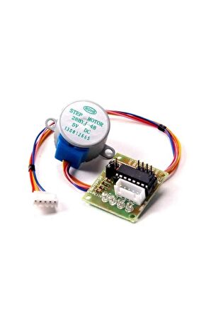28 Byj-48 Redüktörlü Step Motor Ve Uln2003a Step Motor Sürücü Kartı