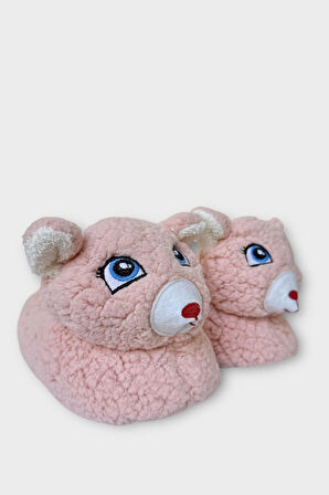 Kadın Sevimli Hayvan Figürlü Panduf Ev Botu PUDRA