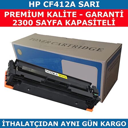 hementoner Renkli Toner Hp 410A-Cf412A Sarı Muadil Toner 2.300