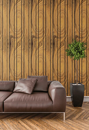 Ramsoy Ahşap Desen Strafor Panel 100x50 cm - Model LM-17  
