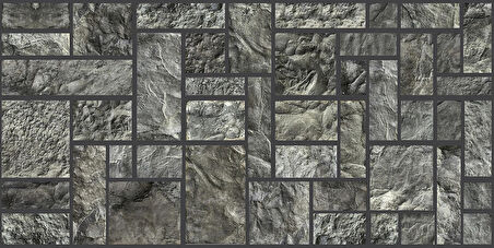 Ramsoy Kare Taş Desen Strafor Panel 100x50 cm - Model 110-3