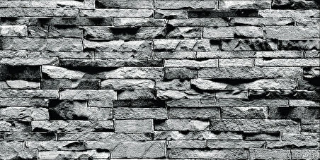 Ramsoy Oyma Taş Desen Strafor Panel 100x50 cm - Model B-107