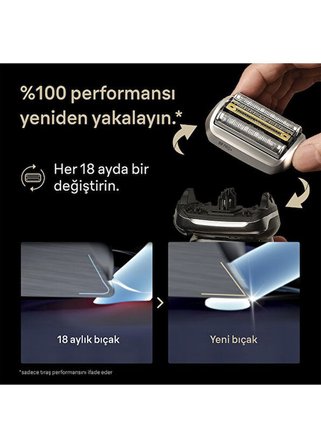 Braun Series 9 PRO+ Elektrikli Tıraş Makinesi Yedek Başlığı, 96M