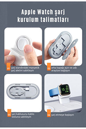 Apple Watch  Iphone  Kablosuz Şarj Kiti