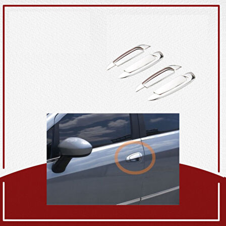 UNC  Fiat Punto Kapı Kolu 2006- Paslanmaz Çelik