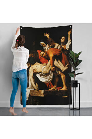 Caravaggio - İsa'nın Gömülmesi Duvar Örtüsü - The Entombment of Christ-7427