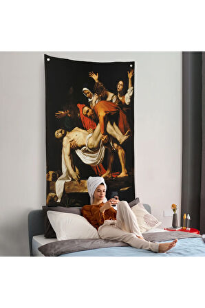 Caravaggio - İsa'nın Gömülmesi Duvar Örtüsü - The Entombment of Christ-7427