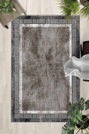 Kaymaz Taban Yıkanabilir Halı – Mutfak, Salon, Yatak Odası için Modern Dijital Baskı Halı (SLNHALI_1