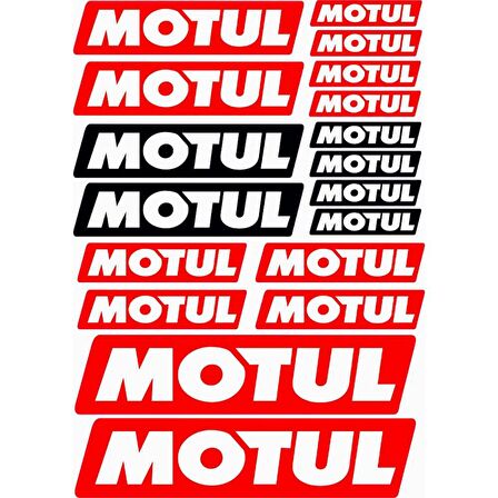 Motosiklet Sticker Motul 18 Parça A4 Boy