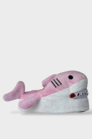 Kadın Köpek Balığı Figürlü Panduf PEMBE