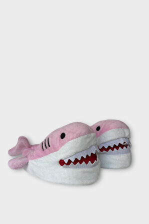 Kadın Köpek Balığı Figürlü Panduf PEMBE