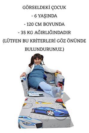 Çocuk Koltuğu Komple Sünger Katlanabilir Yataklı - Gri (0-6 YAŞ)