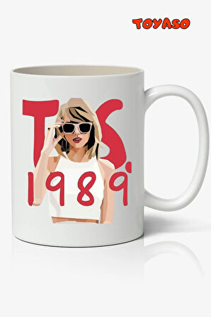 Taylor Swift Temalı Beyaz Kupa Bardak Sevgiliye Arkadaşa Hediye