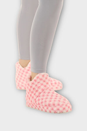 Kadın Piti Kareli Ev Botu Panduf PUDRA