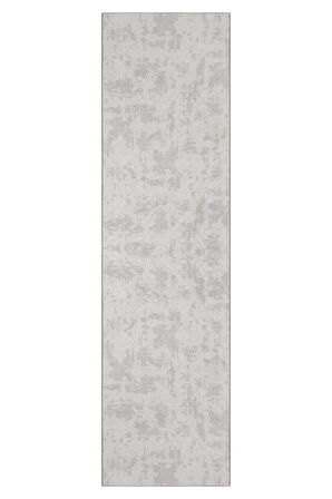 Yıkanabilir Kaymaz Tabanlı Violin Embos Kesme Rulo Halı Yolluk Gri