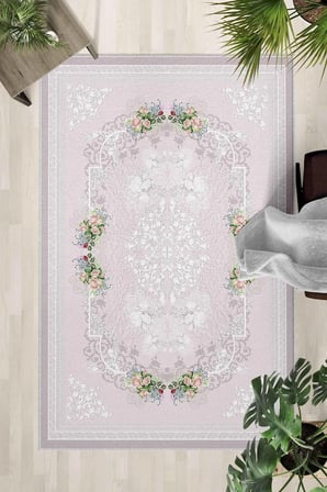 Kaymaz Taban Yıkanabilir Halı – Mutfak, Salon, Yatak Odası için Modern Dijital Baskı Halı (SLNHAL171