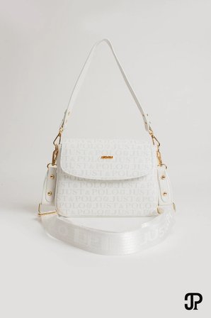 kadin omuz cantasi capraz askili canta gunluk canta Beyaz Just Polo 2197