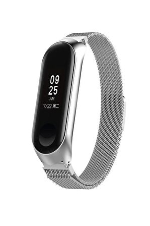 Xiaomi Mi Band 4 Metal Kayış Hasır Milano Kordon Satışa Saat Dahil Değildir