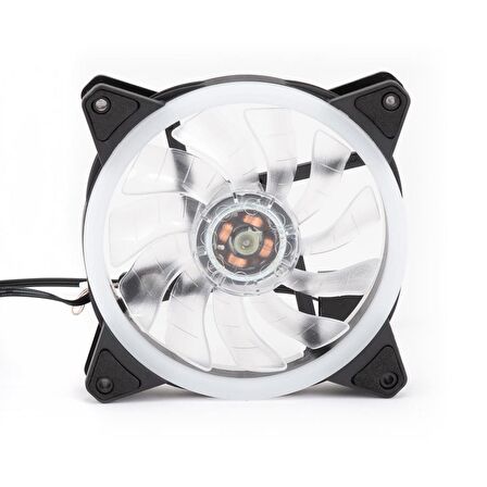 12 cm RGB Led Fan Işıklı Kasa Fanı 3 Renkli