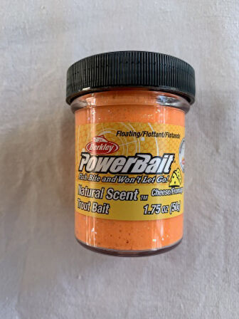 BERKLEY POWERBAİT 72533  ORANGE/GLT  PEYNİR AROMALI ALABALIK HAMURU