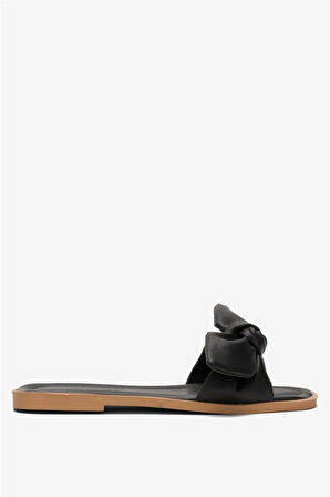 Kadın Fiyonklu Günlük YazlıkTerlik SİYAH