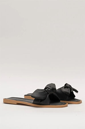 Kadın Fiyonklu Günlük YazlıkTerlik SİYAH