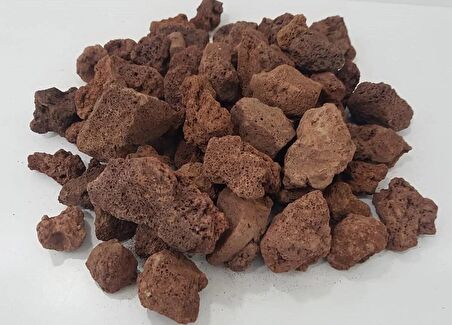 Pomza 35 KG 2-3 cm Kırmızı Pomza Tarım Pomzası Pomza Taşı Lav Taşı Cüruf Madeni Pomza Ponza