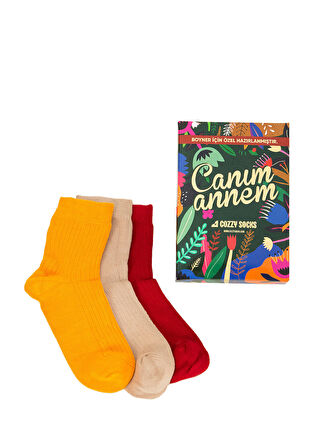 Cozzy Socks Çok Renkli Kadın Çorap COZZY-4354