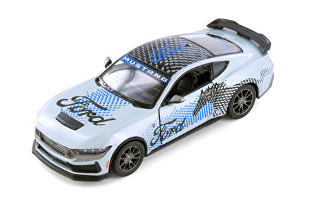Kinsmart 2024 Ford Mustang Dark Horse Livery Edition Diecast Model Araba