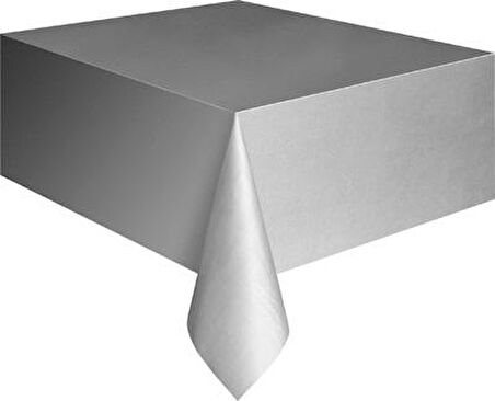 MASA ÖRTÜSÜ GÜMÜŞ 137X270(PLASTİK)