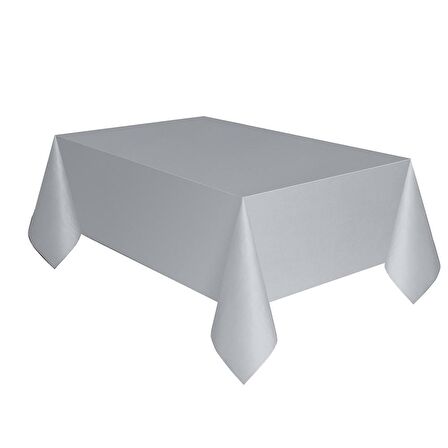 MASA ÖRTÜSÜ GÜMÜŞ 137X270(PLASTİK)
