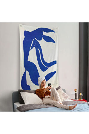 Henri Matisse - Akan Saçlar Duvar Örtüsü - The Flowing Hair-7437