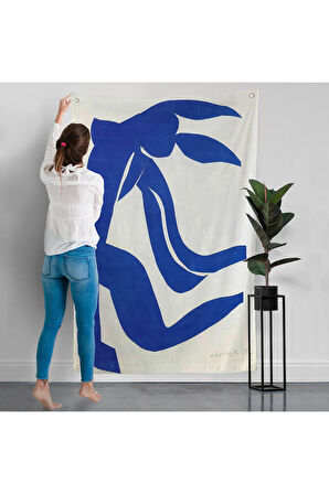 Henri Matisse - Akan Saçlar Duvar Örtüsü - The Flowing Hair-7437