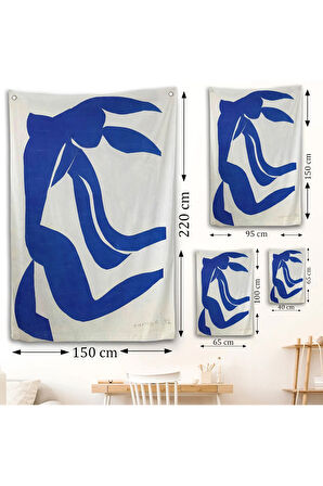 Henri Matisse - Akan Saçlar Duvar Örtüsü - The Flowing Hair-7437