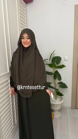 Kolları bağlamalı elbise 2 katlı gölgeli sufle