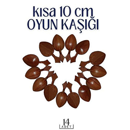  Kısa Oyun Kaşığı 14 ADET