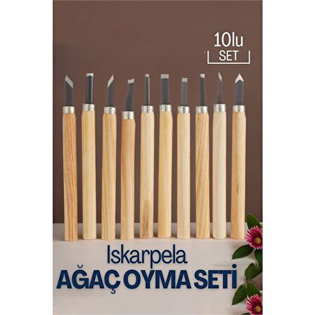 Modacar Ahşap Saplı İskarpela seti Ağaç ve Ahşap İşleme İçin Profesyonel Hobi Takımı Ahşap YontmaA Araçları