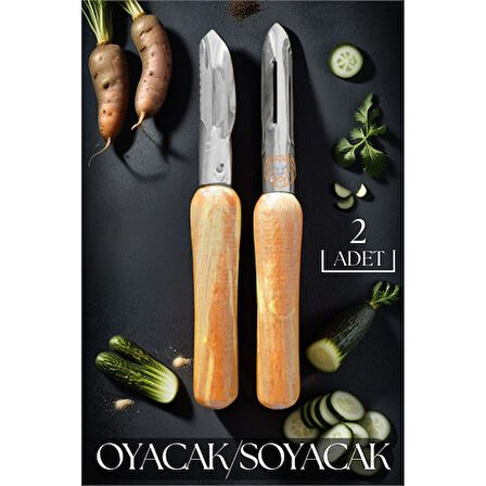  Soyacak Oyacak Ahşap Saplı 2 li Set Scopelliti Design