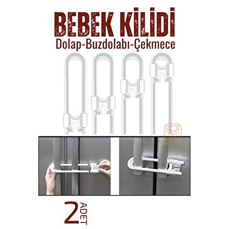  Bebek Kilidi Bebek Dolap Çekmece Kilidi 2 Adet
