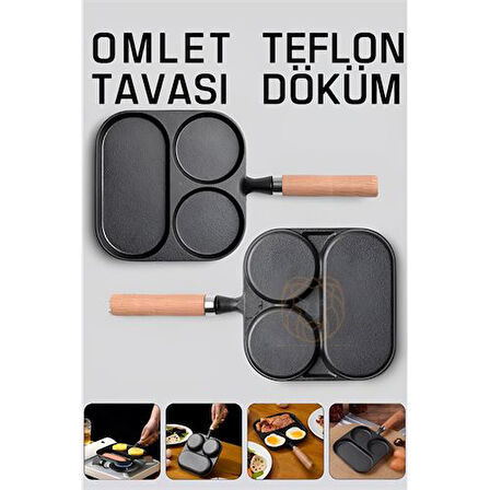 ModaCar Omlet Tavası Teflon Döküm