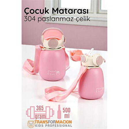 Modacar Inox Çelik Hafif Çocuk Matarası 500 ml KAPASİTELİ