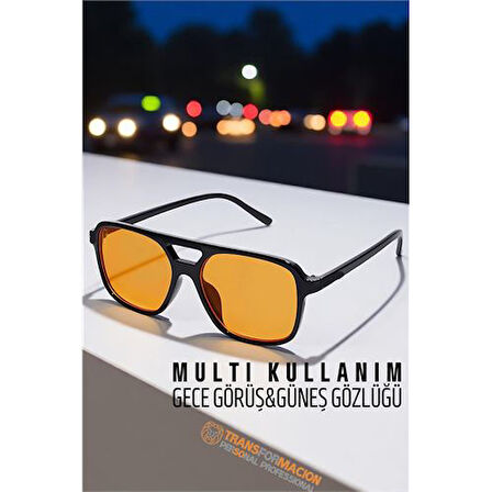 Modacar Gece Sürüş Görüş Parlama Önleyici  Gece Gözlüğü Sis Far Işık Önleyici Anti-Fog Gözlük